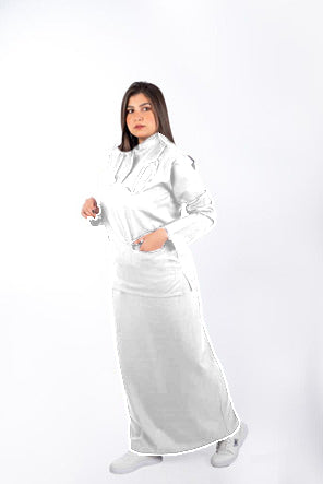 Medical Uniforms - Linen scrub with skirt for female