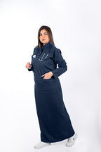 Linen scrub with skirt for female