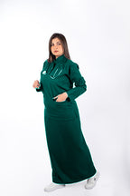 Linen scrub with skirt for female