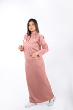 Linen scrub with skirt for female