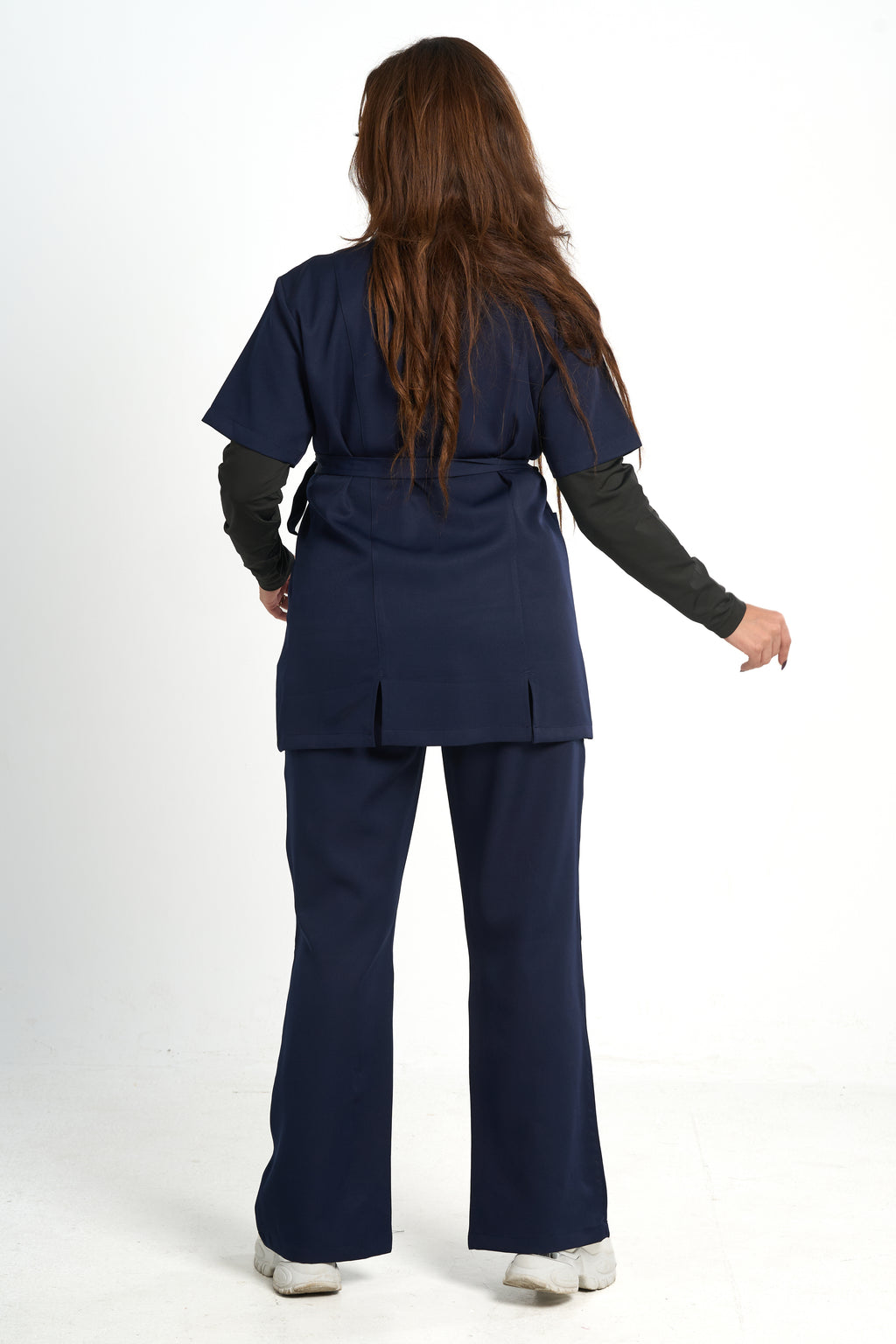 Women's Nano Side-Tie Short-Sleeve Medical Scrub Set