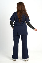 Women's Nano Side-Tie Short-Sleeve Medical Scrub Set
