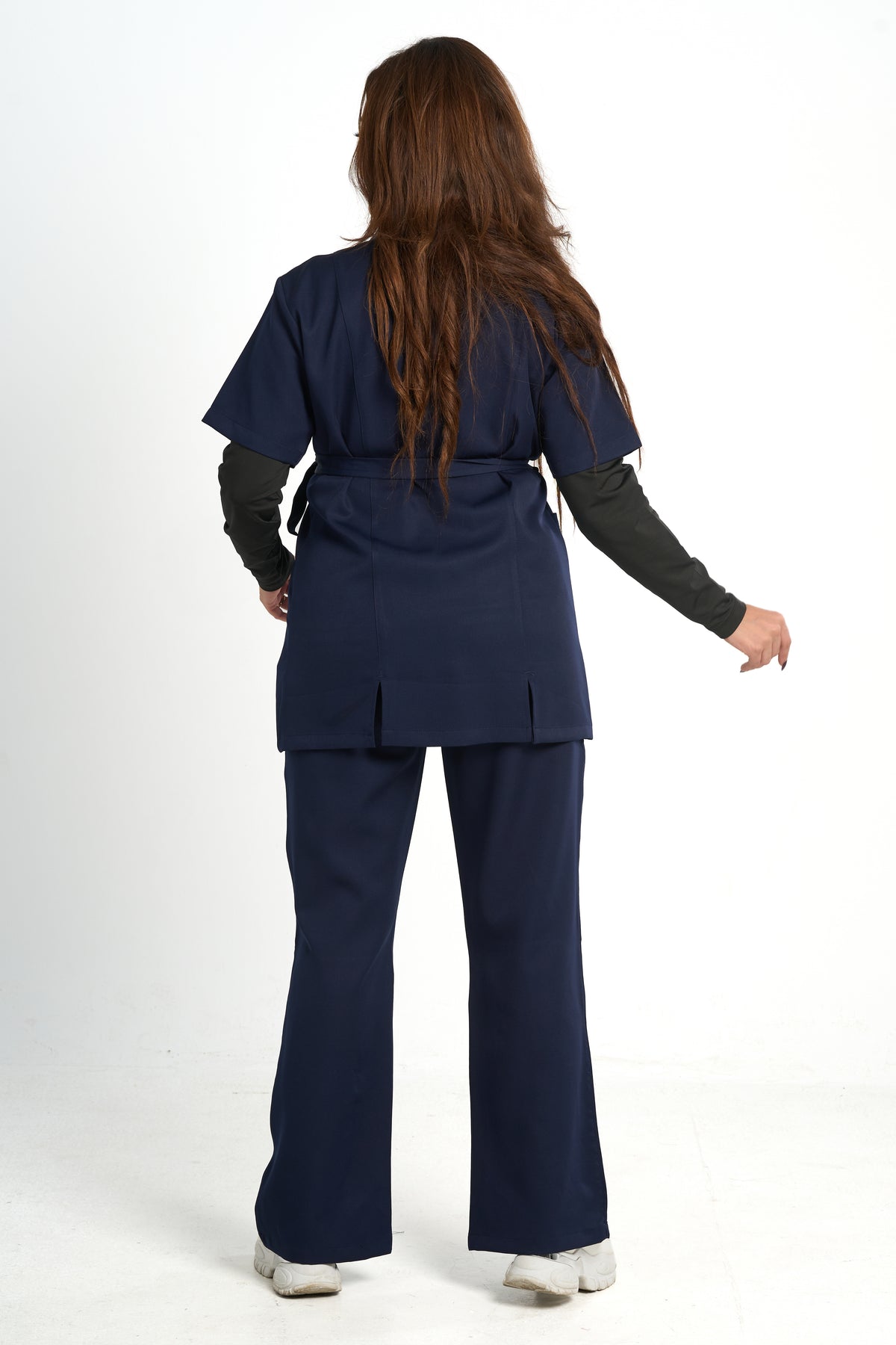 Women's Nano Side-Tie Short-Sleeve Medical Scrub Set