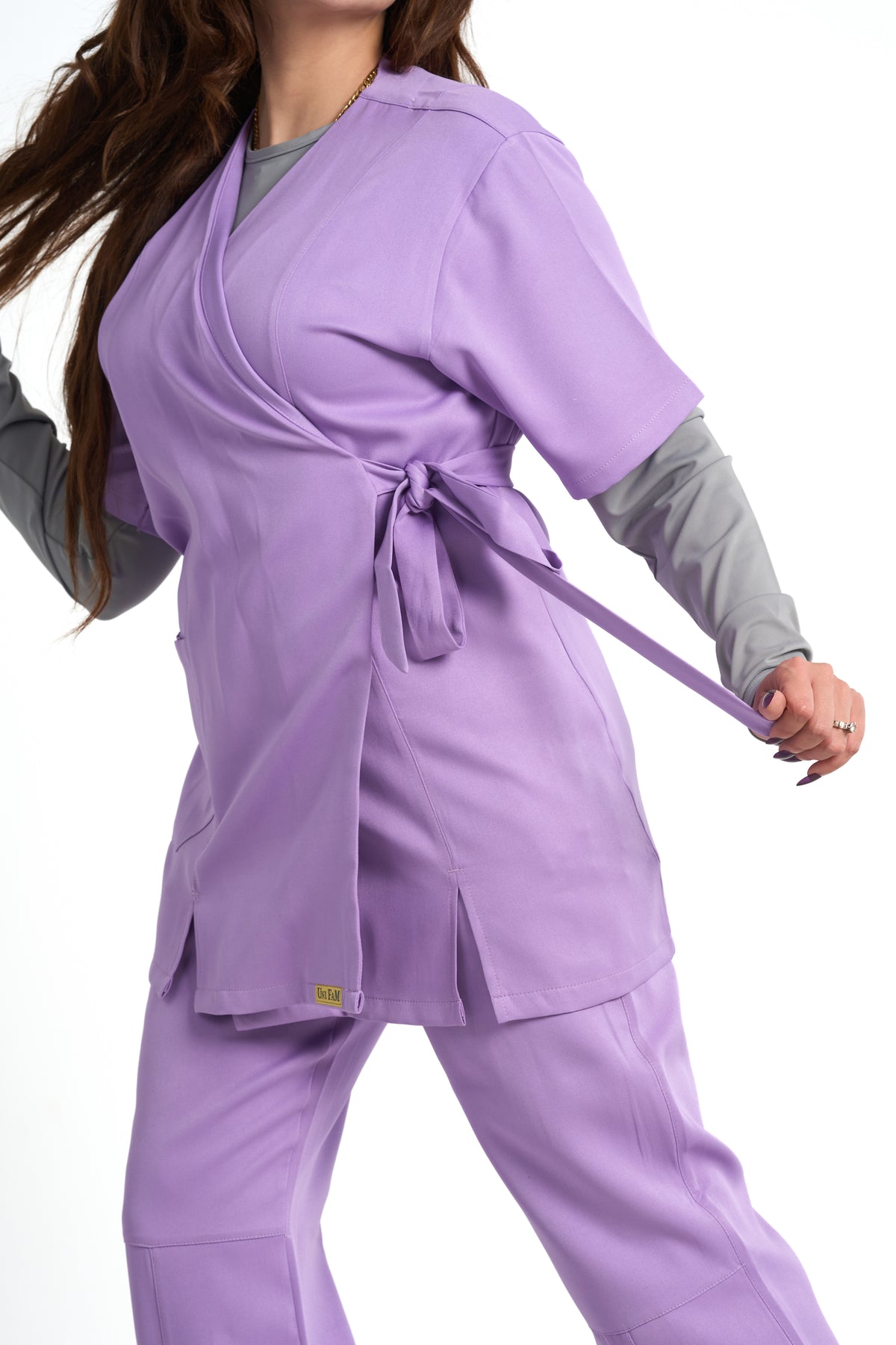 Women's Rosaline Side-Tie Half-Sleeve Medical Scrub Set