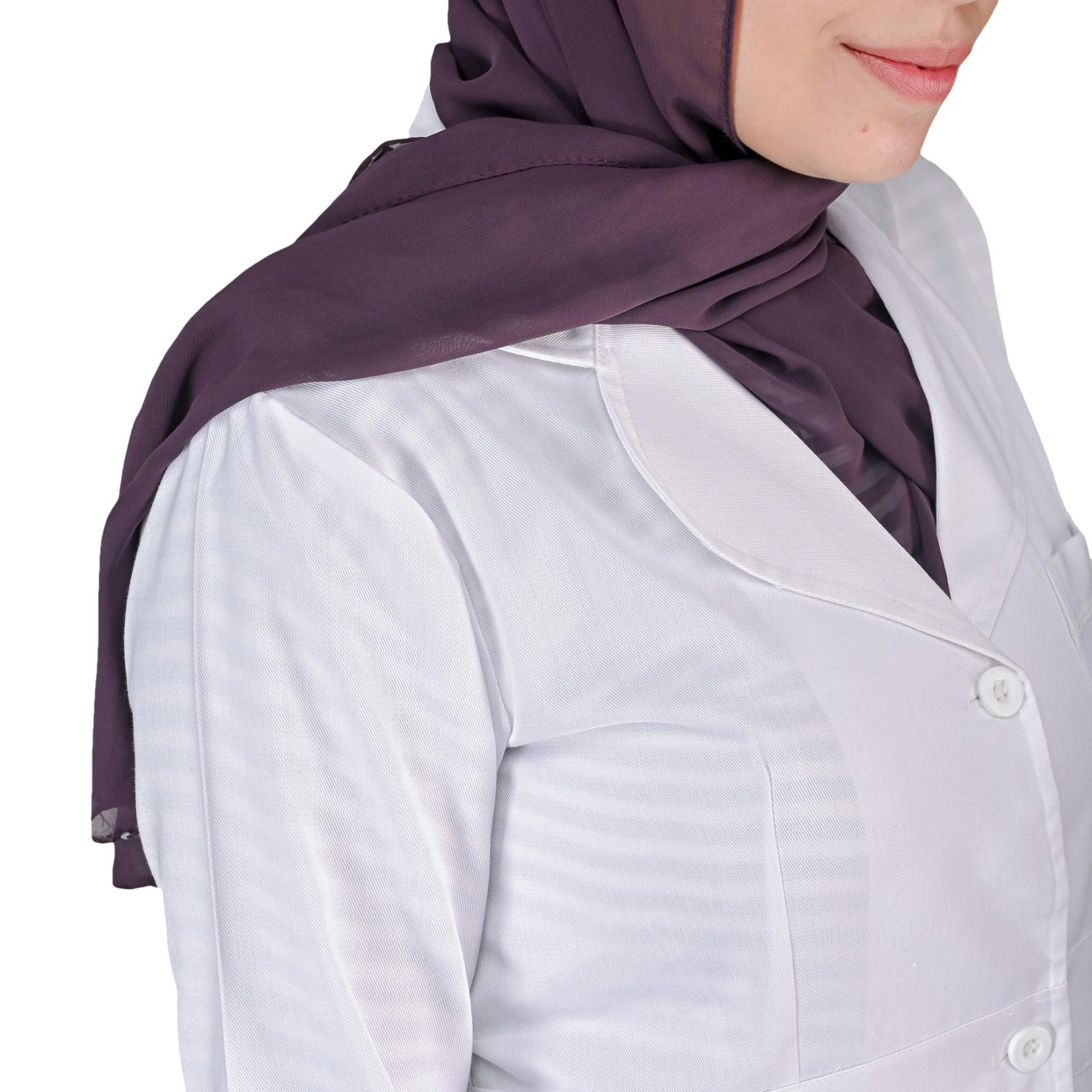 معطف مختبر نانو مضاد للبكتيريا نسائي