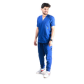 Unisex Nano Anti-Bacterial V-Neck Scrub Set – Style 0013 – transparent product image