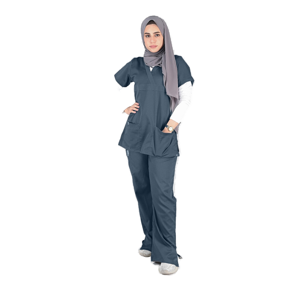 Women's Nano Anti-Bacterial Scrub Set – Style S216 – transparent product image