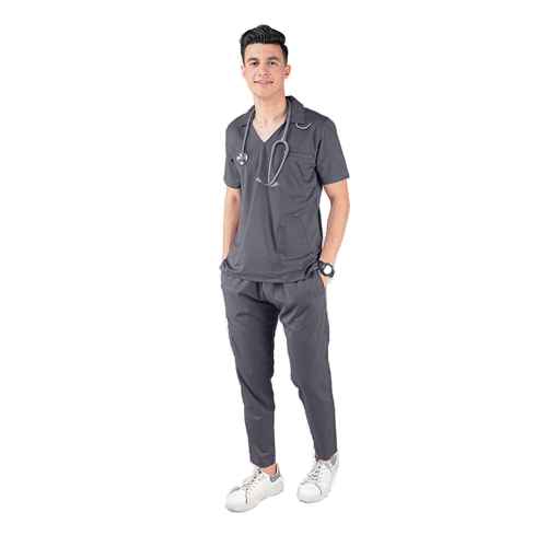 Men's Nano Anti-Bacterial Scrub Set – Style S103 – transparent product image