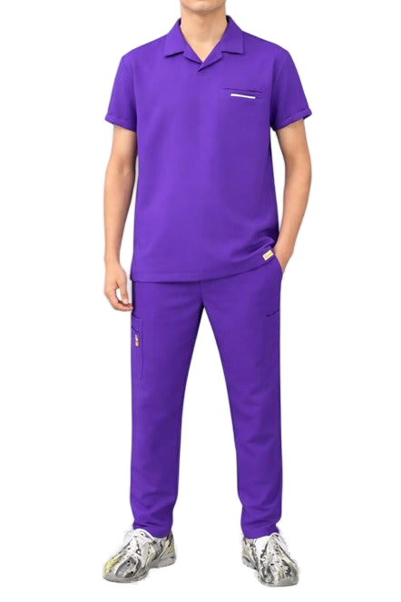 Men's Rosaline Polo Medical Scrub Set – transparent product image