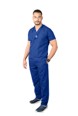 Unisex Polyester Medical Scrub Set – transparent product image