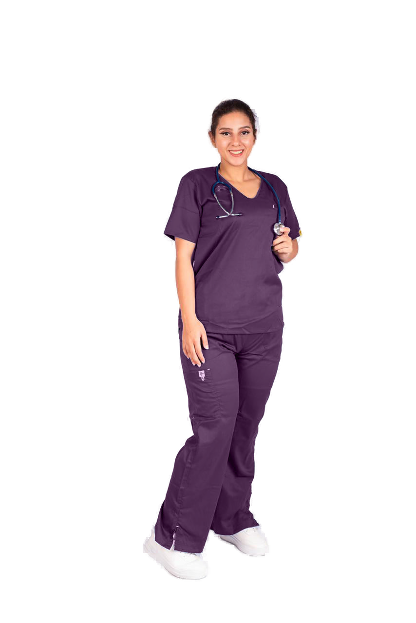 Women's Nano Anti-Bacterial Scrub Set – Style S206 – transparent product image