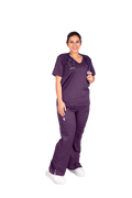 Women's Nano Anti-Bacterial Scrub Set – Style S206 – transparent product image