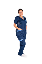 Women's Nano Anti-Bacterial Scrub Set – Style S209 – transparent product image