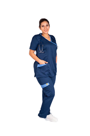 Women's Nano Anti-Bacterial Scrub Set – Style S209 – transparent product image